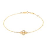 Mappin & Webb Floriana 18ct Yellow Gold 0.33cttw Diamond Bracelet