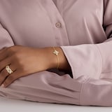 Mappin & Webb Floriana 18ct Yellow Gold 0.33cttw Diamond Bracelet