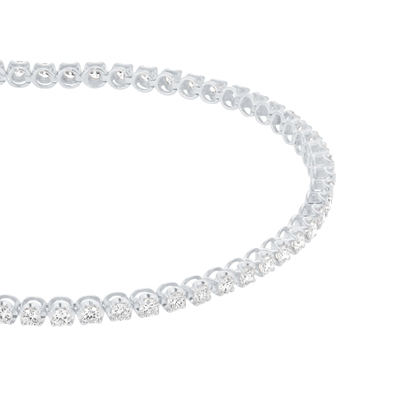 Goldsmiths 9ct White Gold 2.00cttw Diamond Line Bracelet Goldsmiths 9ct White Gold 2.00cttw Diamond Line Bracelet