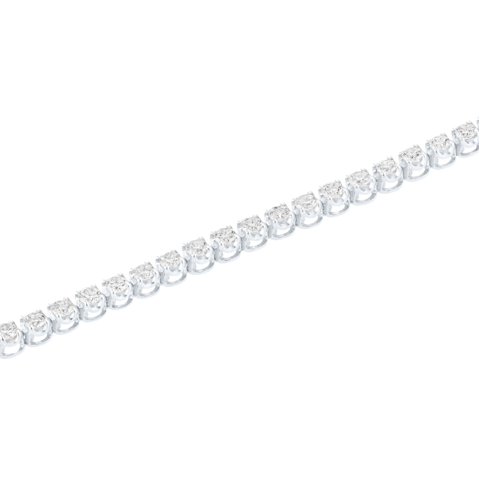 Goldsmiths 9ct White Gold 2.00cttw Diamond Line Bracelet Goldsmiths 9ct White Gold 2.00cttw Diamond Line Bracelet