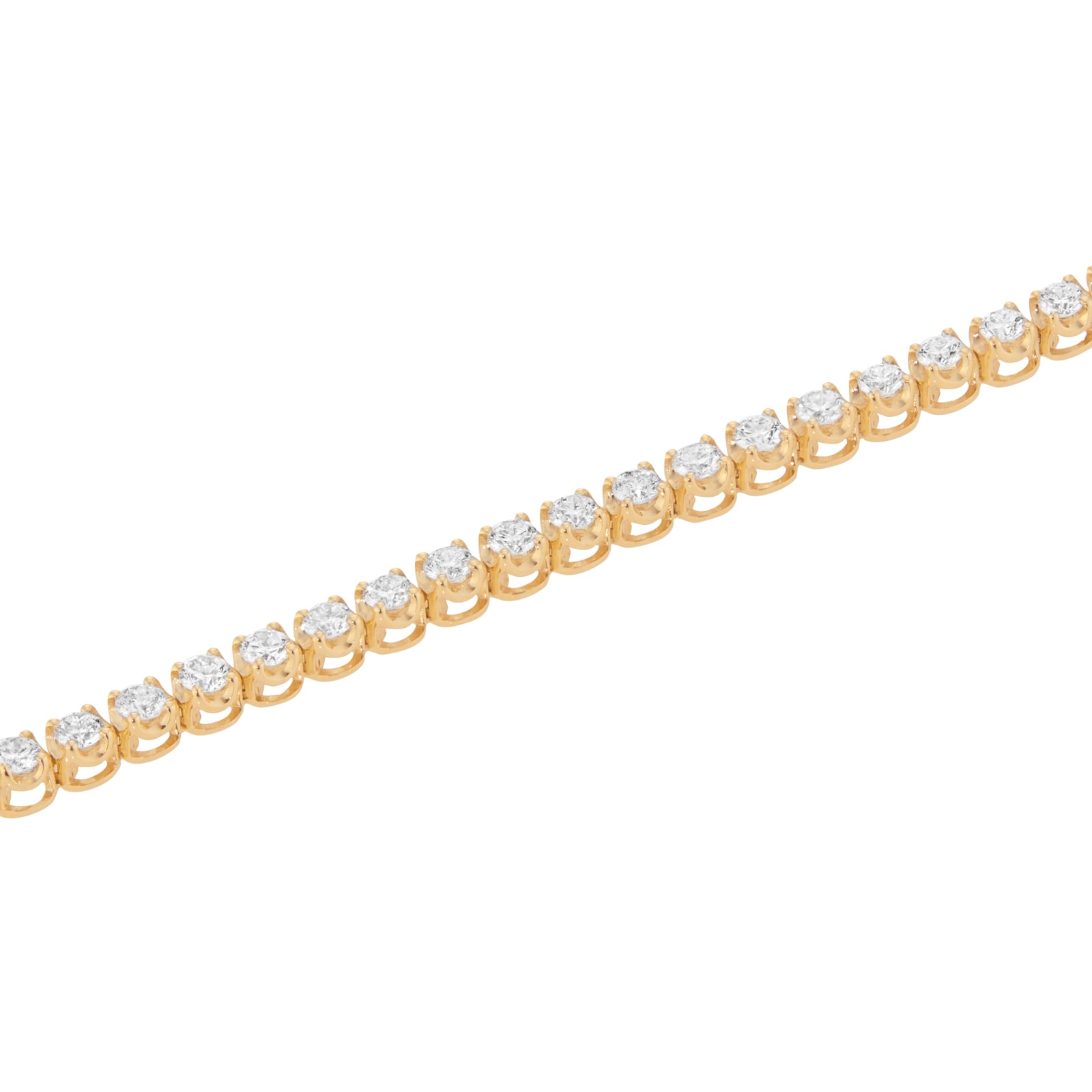 Goldsmiths 9ct Yellow Gold 2.00cttw Diamond Line Bracelet Goldsmiths 9ct Yellow Gold 2.00cttw Diamond Line Bracelet