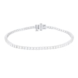 Mappin & Webb Platinum 3.00cttw round Brilliant Cut Diamond Line Bracelet