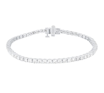 Mappin & Webb Platinum 5.00cttw round Brilliant Cut Diamond Line Bracelet