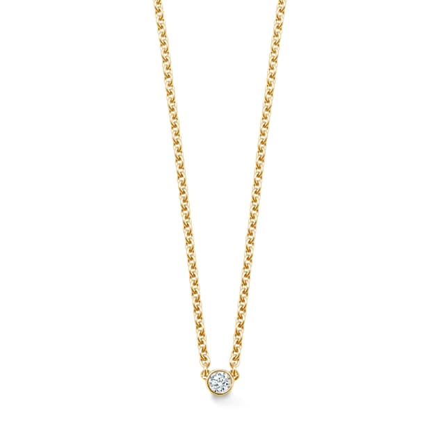 Mappin & Webb Gossamer 18ct Yellow Gold 0.07ct Diamond Necklace