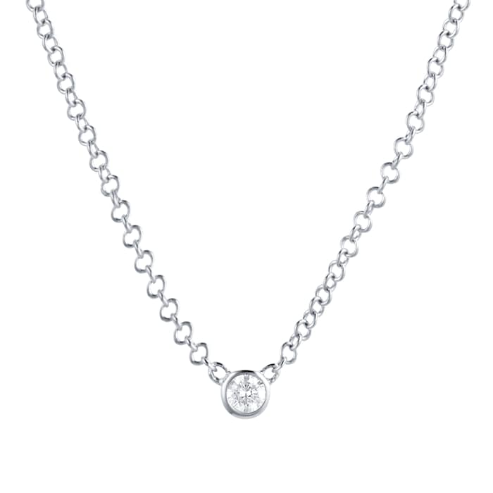Mappin & Webb Gossamer 18ct White Gold 0.07ct Diamond Necklace