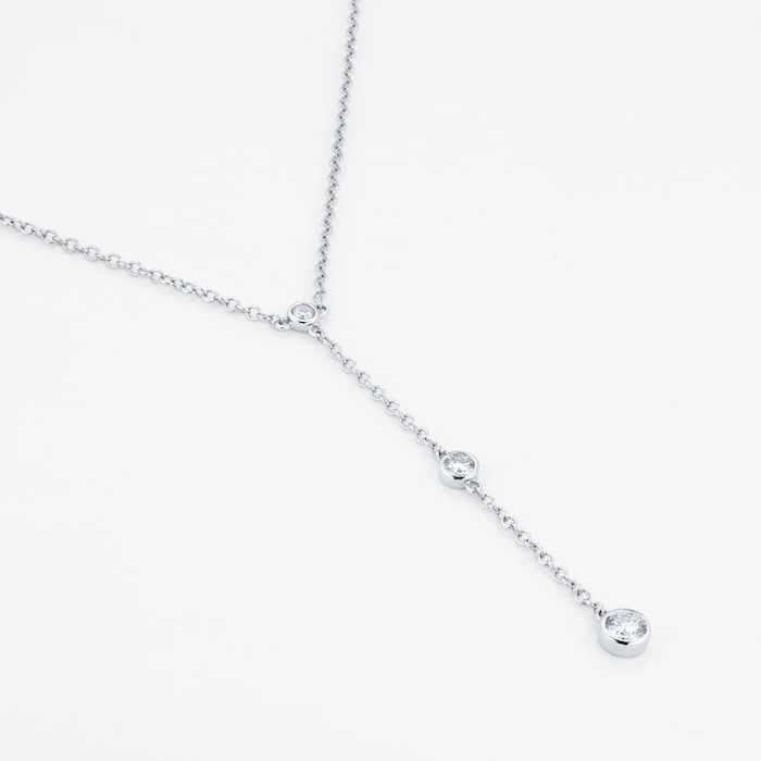 Mappin & Webb Gossamer 18ct White Gold 0.26ct Diamond Necklace