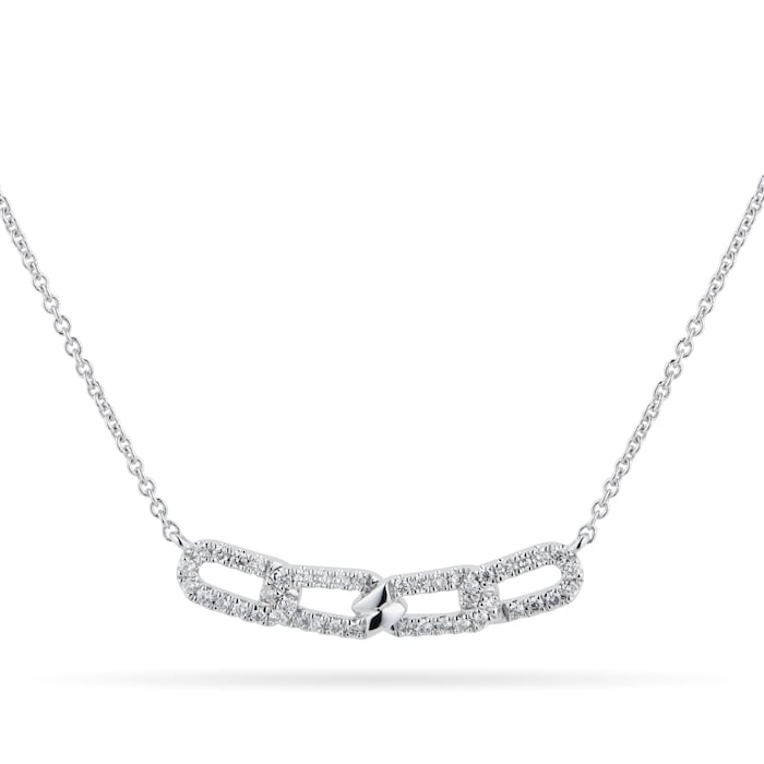 Mappin & Webb Harmony 18ct White Gold 0.20cttw Diamond Necklace