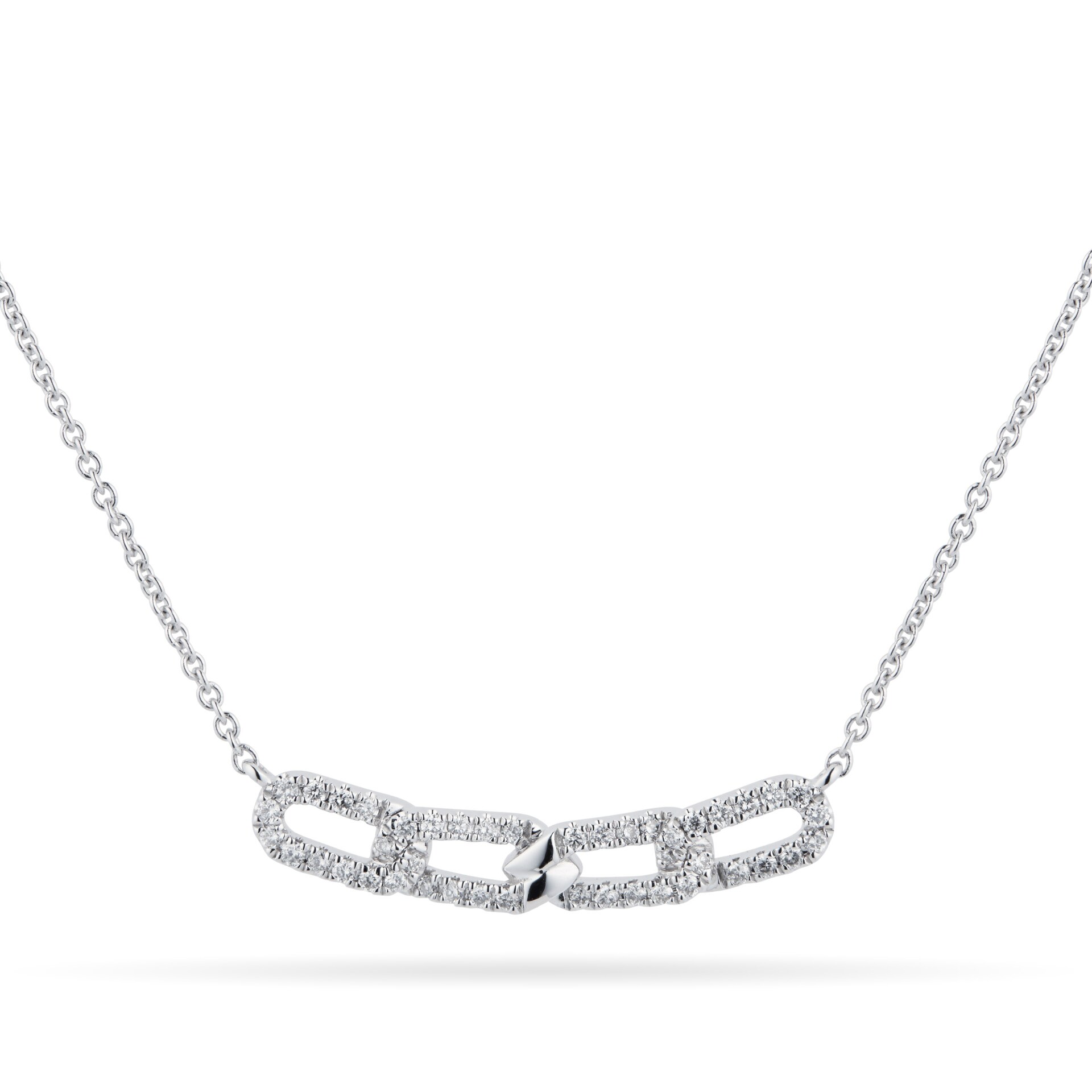 Mappin & Webb Harmony 18ct White Gold 0.20cttw Diamond Necklace