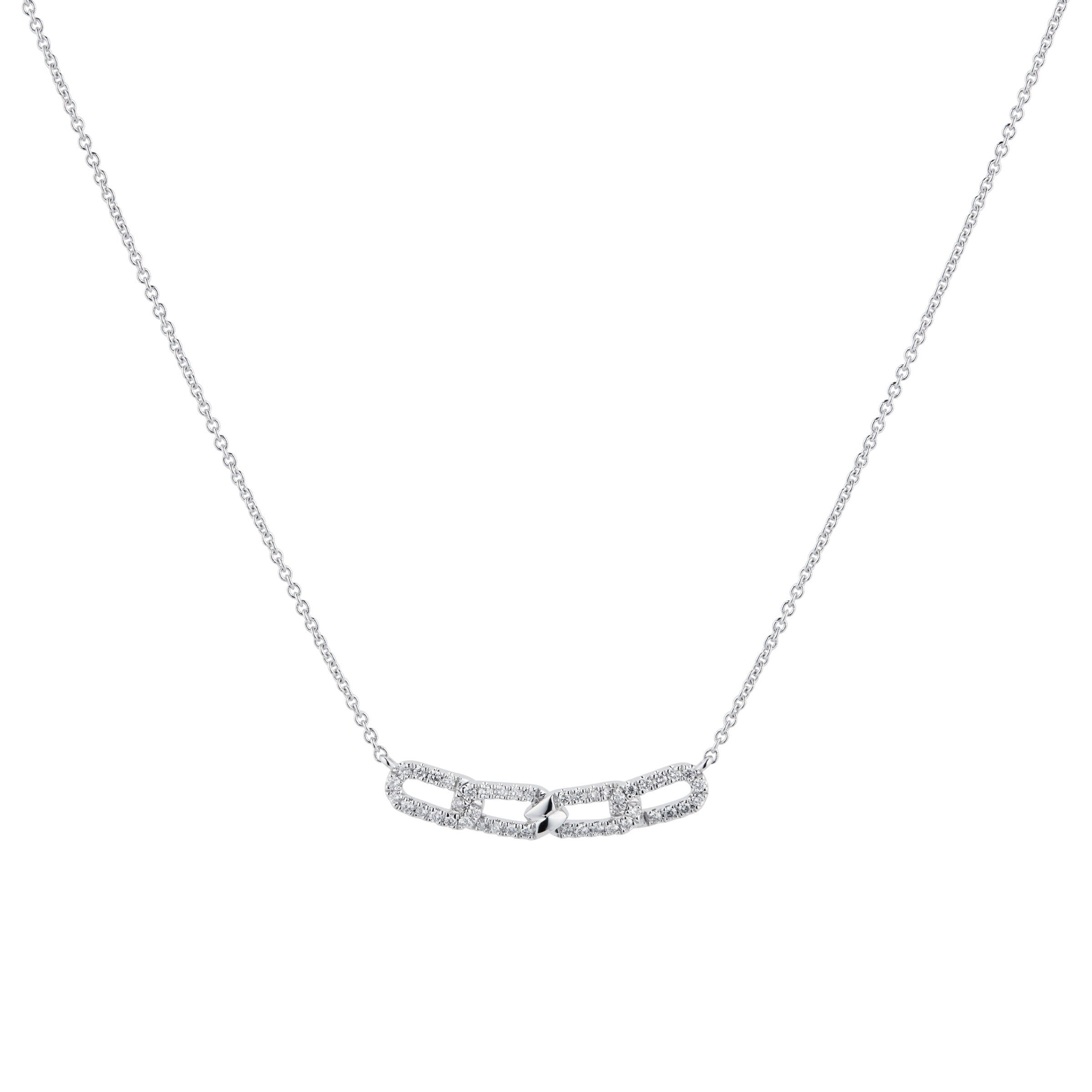 Mappin & Webb Harmony 18ct White Gold 0.20cttw Diamond Necklace