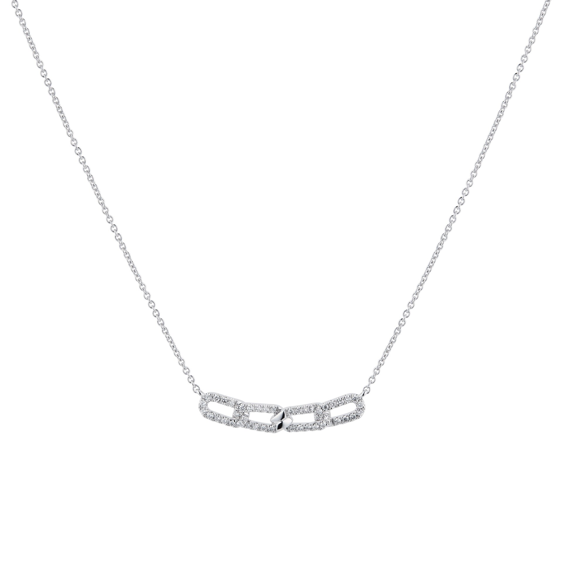 Mappin & Webb Harmony 18ct White Gold 0.20cttw Diamond Necklace
