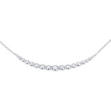 Mappin & Webb 18ct White Gold 1.90ct Diamond Necklace