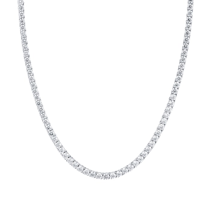 Mappin & Webb 18ct White Gold 14.35cttw Diamond Line Necklace
