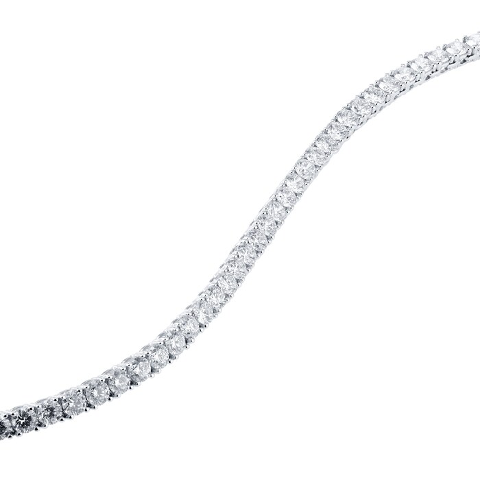 Mappin & Webb 18ct White Gold 14.35cttw Diamond Line Necklace