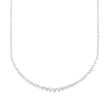 Mappin & Webb 18ct White Gold 8.08ct Classic Diamond Necklace