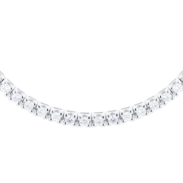 12130291 - 18ct White Gold 4.48ct Diamond Full Line Necklace
