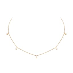 12130293 - 9ct Yellow Gold 0.25ct Diamond Dangle Necklace