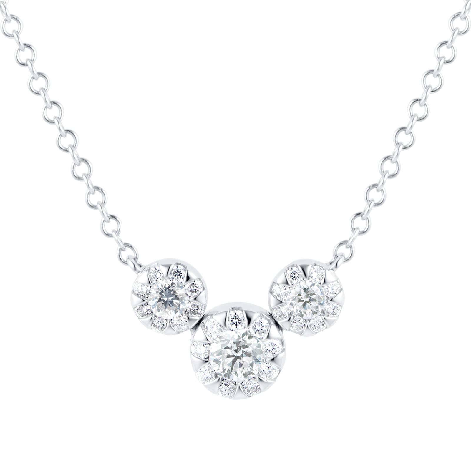 Mappin & Webb Masquerade 18ct White Gold 0.45ct Diamond Necklace