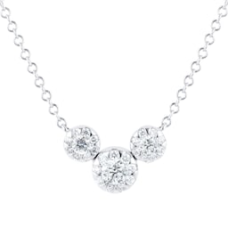 12130296 - Masquerade 18ct White Gold 0.45ct Diamond Necklace