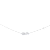 Goldsmiths 18ct White Gold 1.00ct Knot Infinity Station Necklace