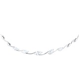 Mappin & Webb 18ct White Gold 1.52ct Marquise Diamond Necklace