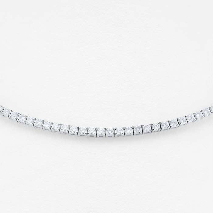 Mappin & Webb 18ct White Gold 2.85cttw Diamond Line Necklace