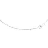 Goldsmiths 18ct White Gold Linear Line Necklace