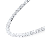 Mappin & Webb 18ct White Gold 19.77cttw Brilliant and Emerald Cut Diamond Line Necklace