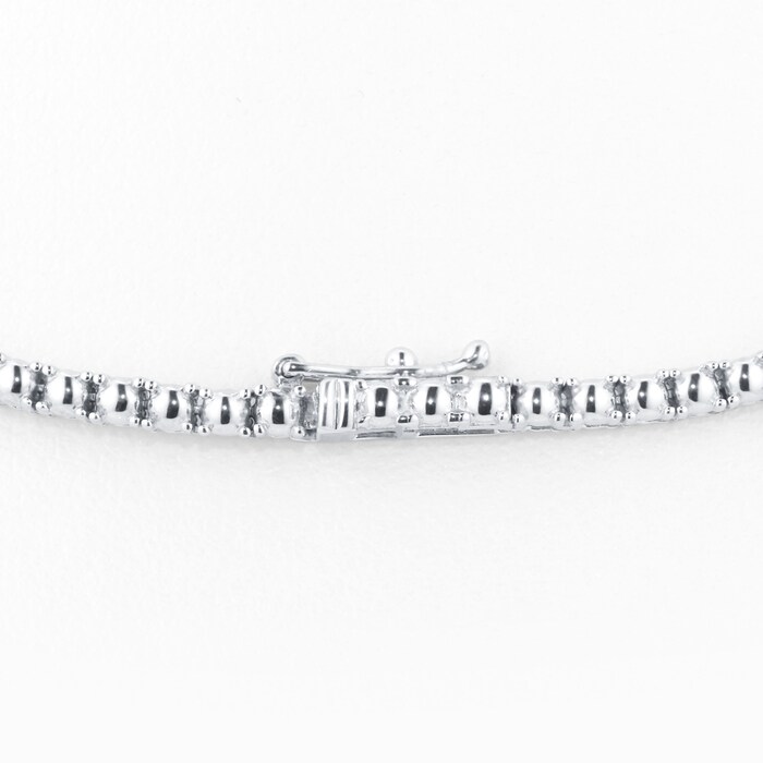 Mappin & Webb 18ct White Gold 7.42cttw Diamond Lariant Necklace