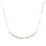 Mappin & Webb 18ct Yellow Gold 2.44cttw Floating Diamond Paperclip Chain