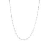 Mappin & Webb 18ct White Gold 6.9cttw Oval Cut Diamond Necklace