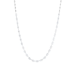 12130336 - 18ct White Gold 6.9cttw Oval Cut Diamond Necklace