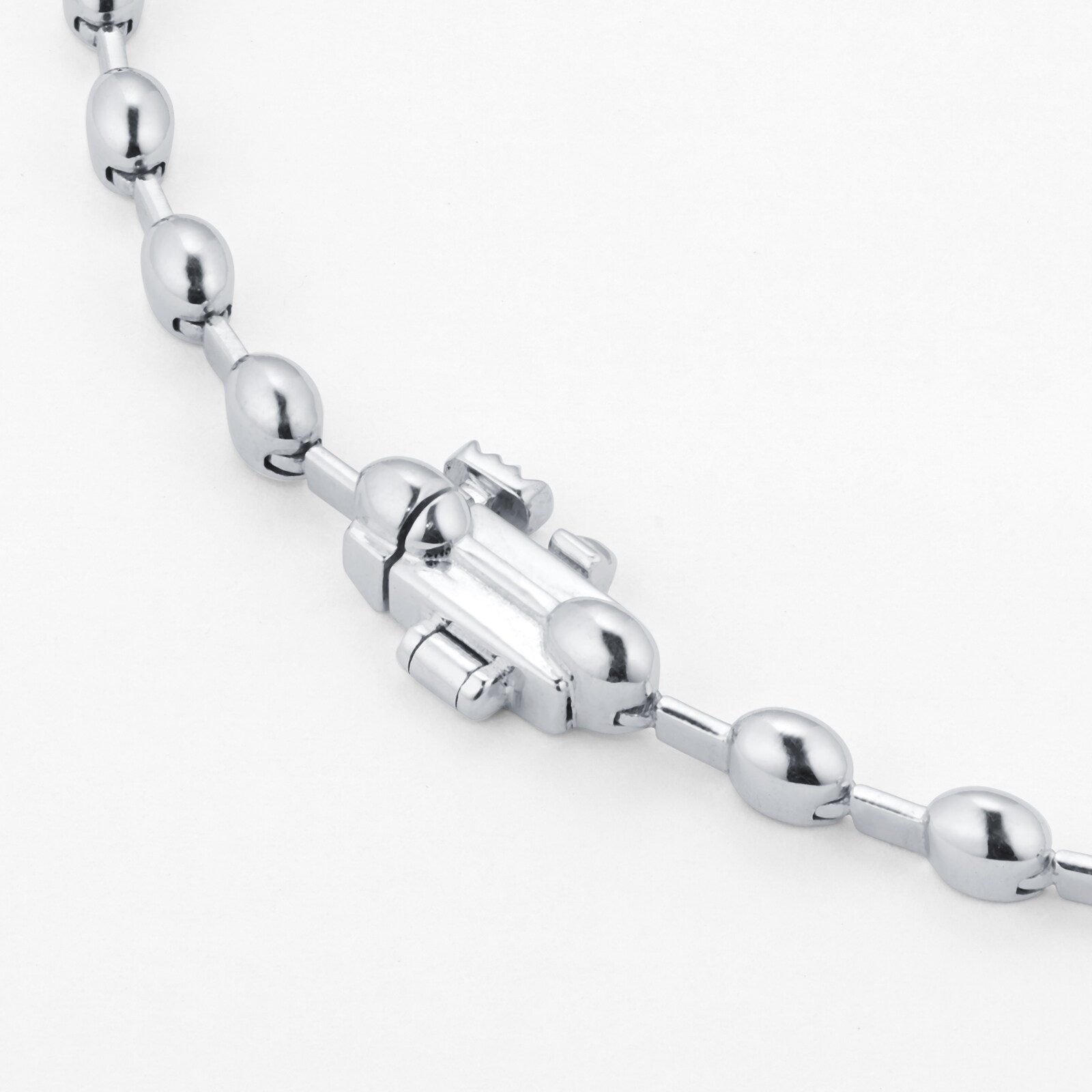 Mappin & Webb 18ct White Gold 6.09cttw Oval Cut Diamond Necklace