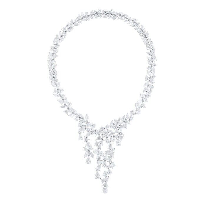 Mappin & Webb 18ct White Gold 76.27cttw Mixed Cut Diamond Necklace