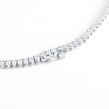 Mappin & Webb 18ct White Gold 10.17cttw Diamond Graduated Line Necklace