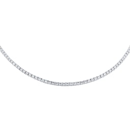 12130343 - 18ct White Gold 10cttw Diamond Line Bracelet
