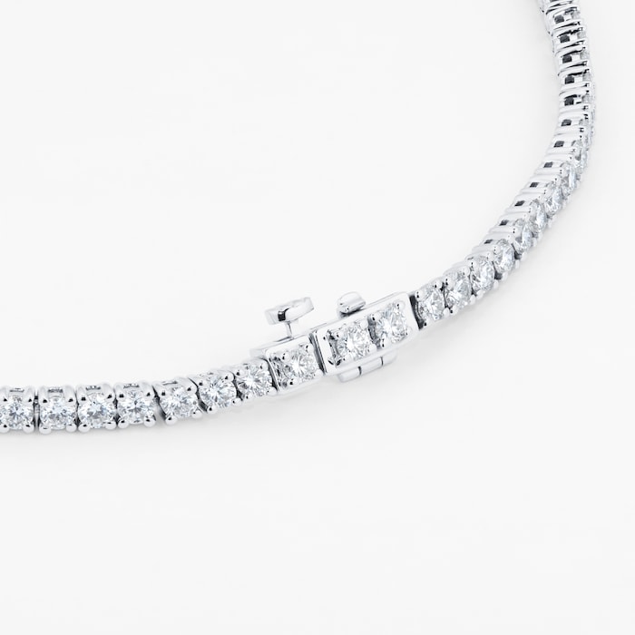 Mappin & Webb 18ct White Gold 10cttw Diamond Line Bracelet