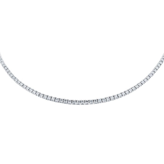 Mappin & Webb 18ct White Gold 12cttw Diamond Tennis Necklace