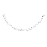 Mappin & Webb Vinea 18ct White Gold 3.50cttw Leaf Marquise Cut Necklace