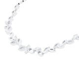 Mappin & Webb Vinea 18ct White Gold 3.50cttw Leaf Marquise Cut Necklace