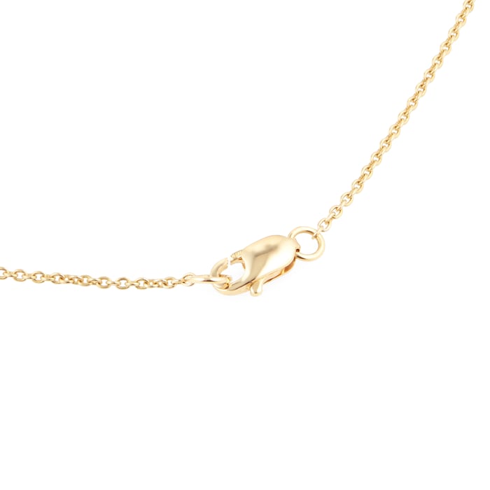 Goldsmiths 18ct Yellow Gold 0.40ct Bezel Diamond Necklace