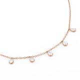 Goldsmiths 18ct Rose Gold 0.85cttw Pear Cut Diamond Drop Necklace