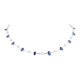 Mappin & Webb 18ct White Gold Sapphire & 3.05cttw Diamond Necklace