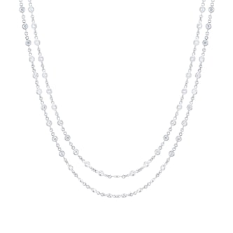 Mappin 
Webb 18ct White Gold 4.27cttw Diamond Necklace