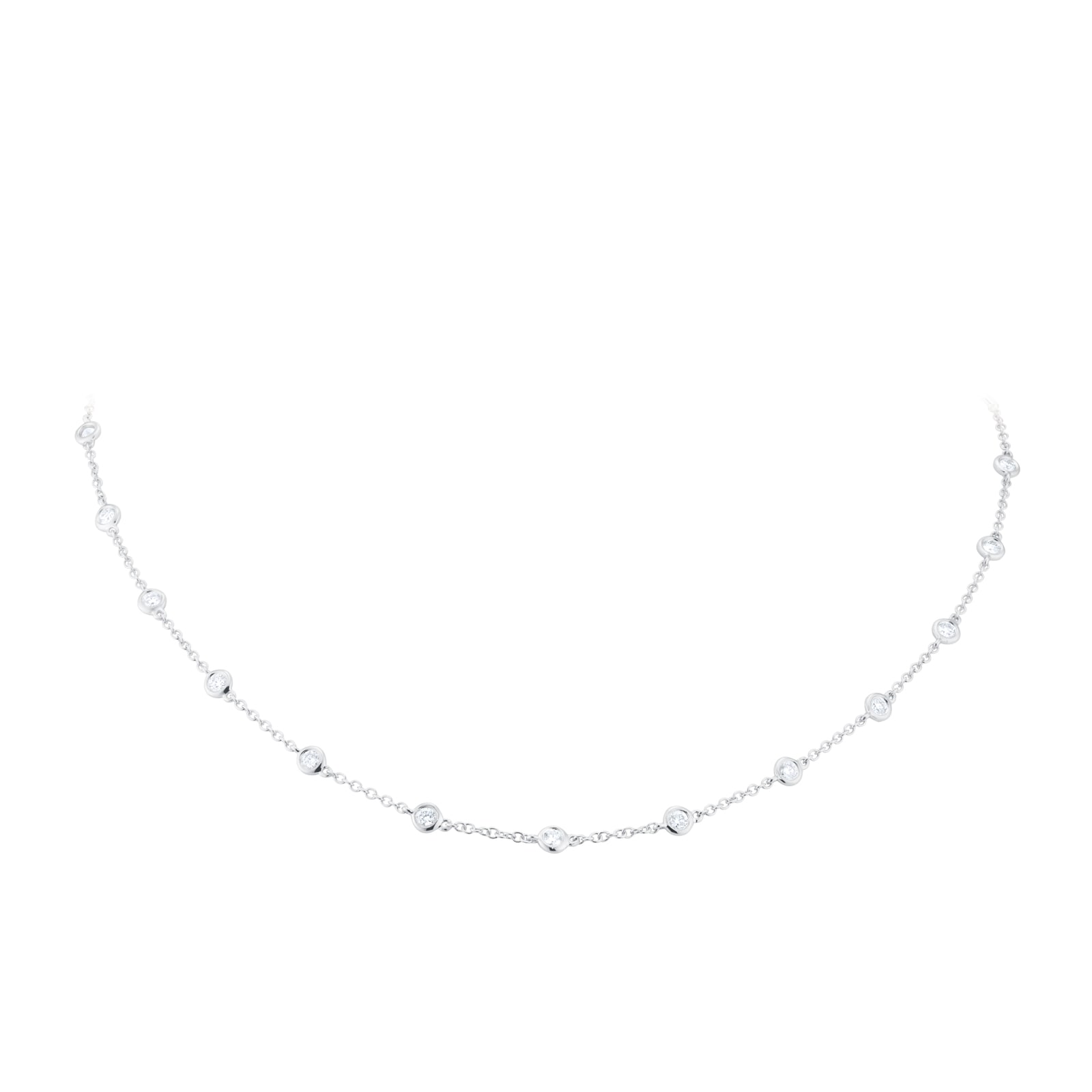 Mappin & Webb 18ct White Gold 1.50cttw Diamond Necklace