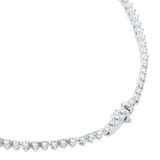Goldsmiths 18ct White Gold 5.00cttw Brilliant Cut Graduated Diamond Line Necklace