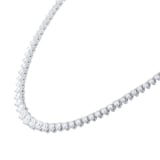 Goldsmiths 18ct White Gold 7.00cttw Brilliant Cut Graduated Diamond Line Necklace