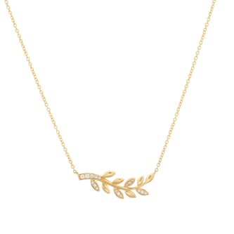 Mappin 
Webb Vinea 18ct Yellow Gold 0.12cttw Diamond Necklace