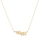 Mappin & Webb Vinea 18ct Yellow Gold 0.12cttw Diamond Necklace
