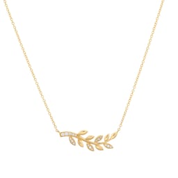 12130385 - Vinea 18ct Yellow Gold 0.12cttw Diamond Necklace