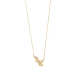 Mappin & Webb Vinea 18ct Yellow Gold 0.12cttw Diamond Necklace